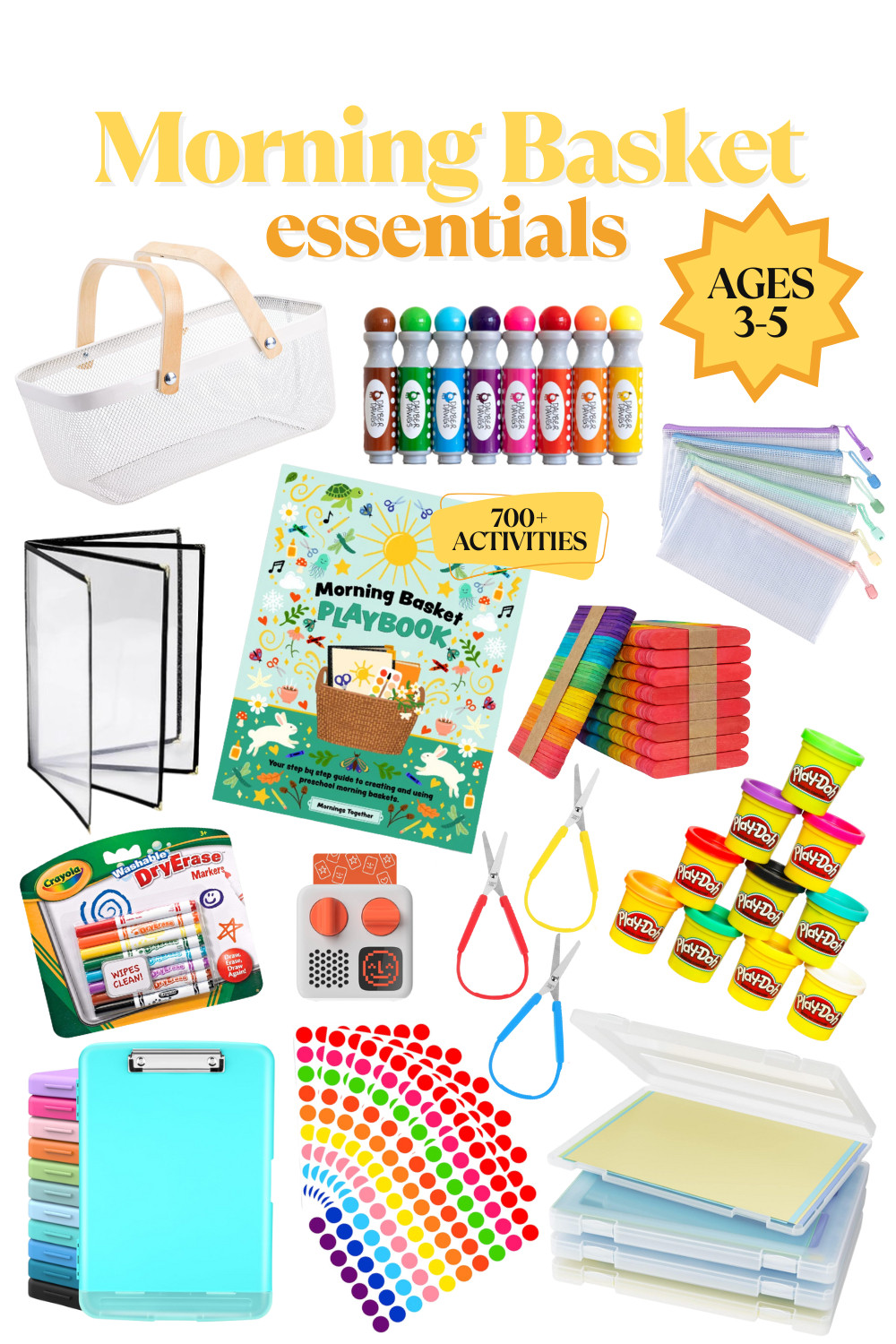 Morning Baskets don't need to be complicated. In fact, a simple basket with only a few key items typically works best! 

Have you been wanting to start a Morning Basket with your kiddos at home? If you're wanting to get started but aren't sure where or how to start, we can help! 

We've put together a list of the items we use every single day. These are our favorite resources and with these few essentials, you'll be able to get started right away!

 

 #LTKHome #LTKKids #LTKFamily