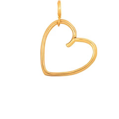 Sculpted Heart Clip-On Charm | Sequin
