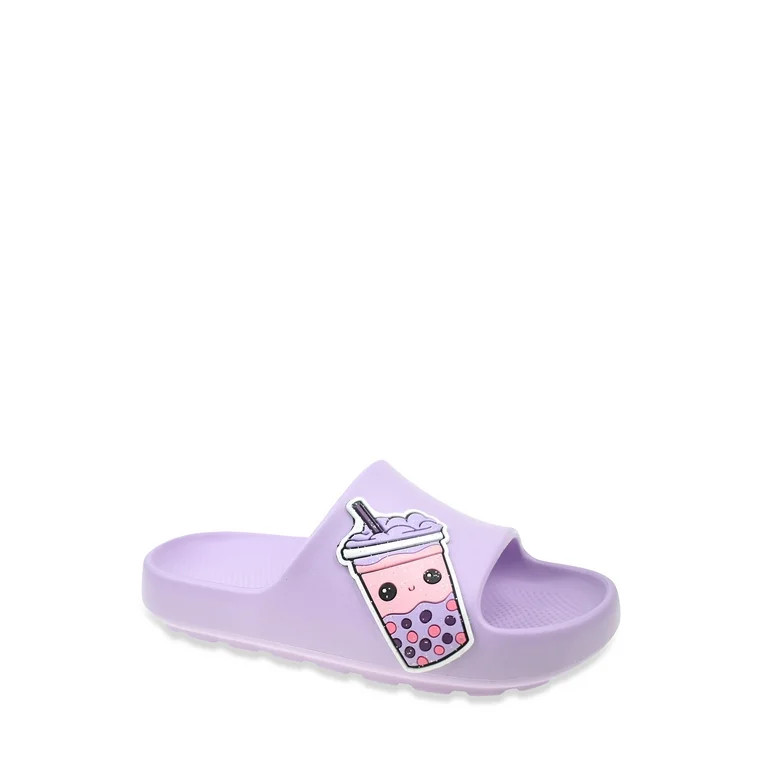 Wonder Nation Little Girl & Big Girl Icon Eva Slide Sandals | Walmart (US)