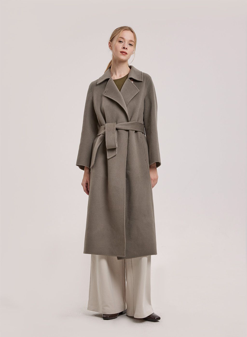 Alexa Peaked Lapel Coat | NAP Loungewear
