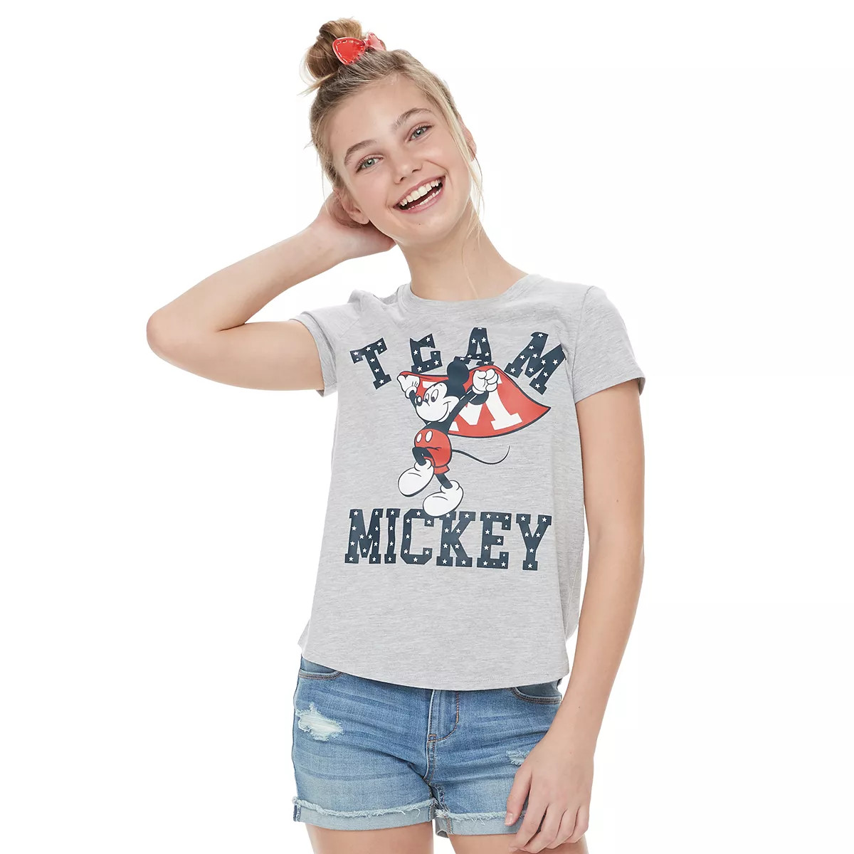 Disney's Mickey Mouse Girls 7-16 "Team Mickey" Graphic Tee by Family Fun™ | Kohl's