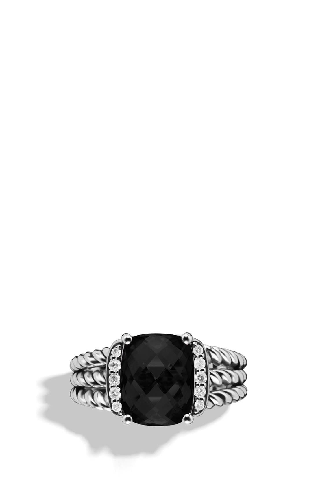 'Wheaton' Petite Ring with Semiprecious Stone & Diamonds | Nordstrom