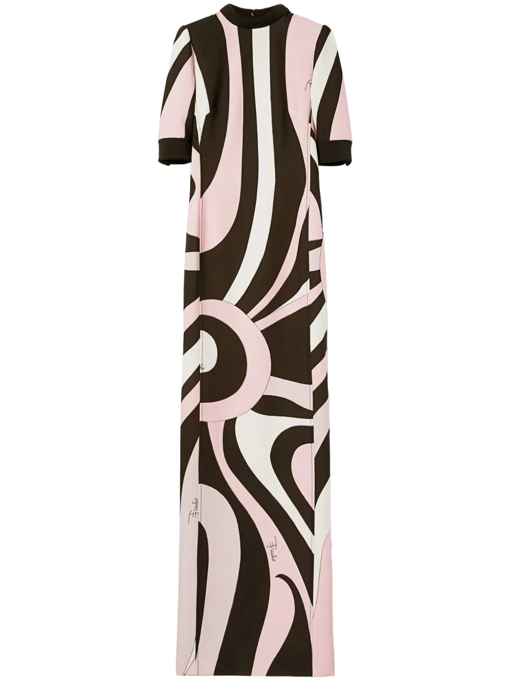 PUCCI abstract-pattern Print Maxi Dress | Black | FARFETCH | Farfetch Global