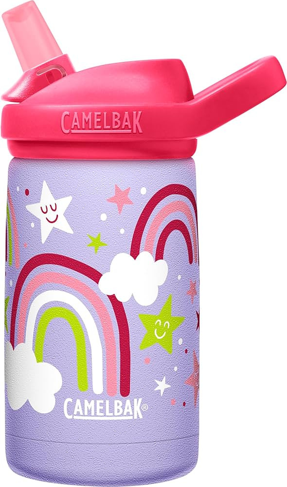CamelBak Eddy+ Kids Water Bottle with Straw, Insulated Stainless Steel - Leak-Proof When Closed | Amazon (US)
