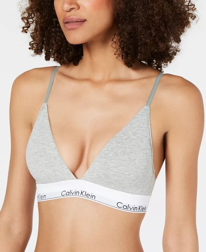 Lightly Lined Triangle Bralette QF5650 | Macy's