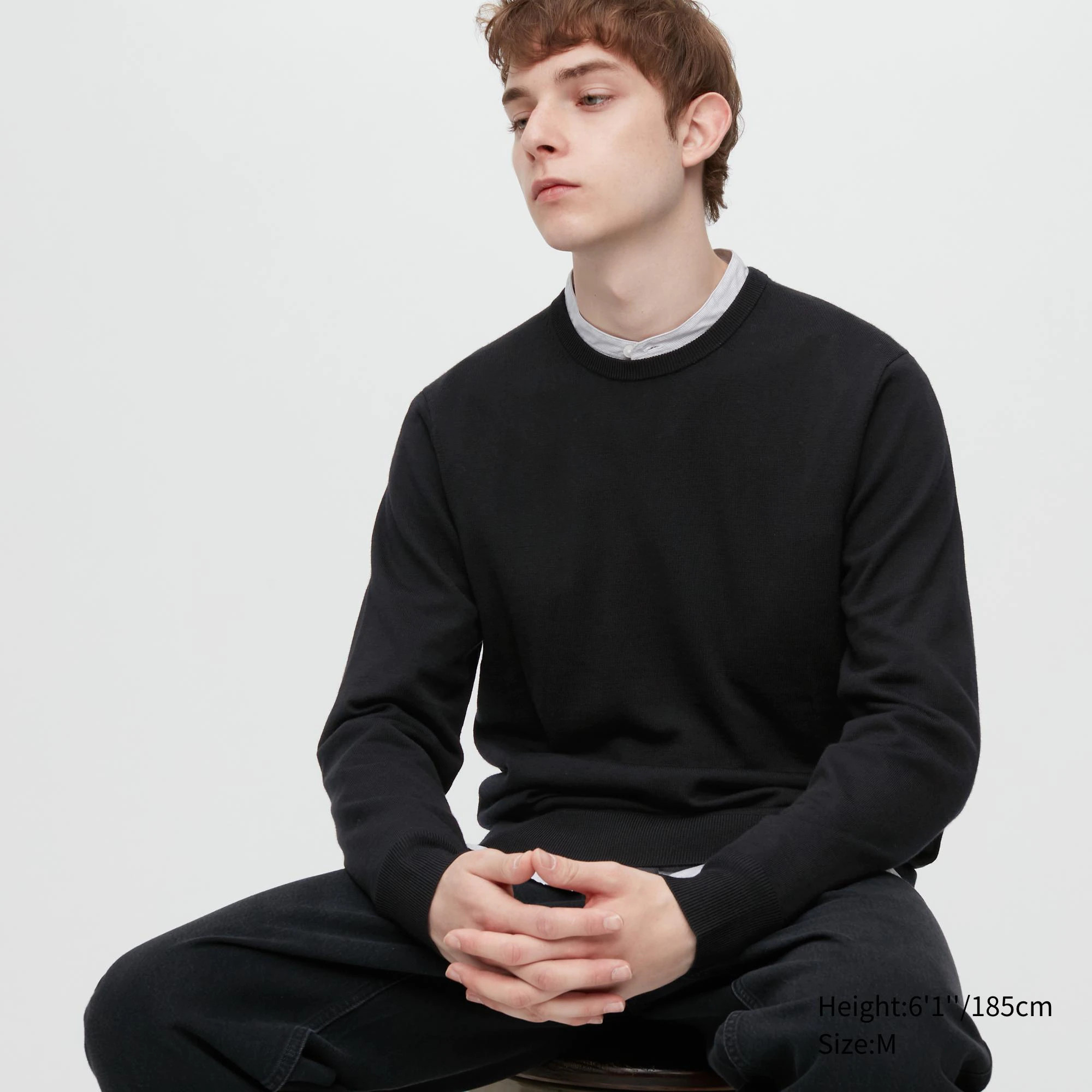 Extra Fine Merino Crew Neck Long-Sleeve Sweater | UNIQLO (US)