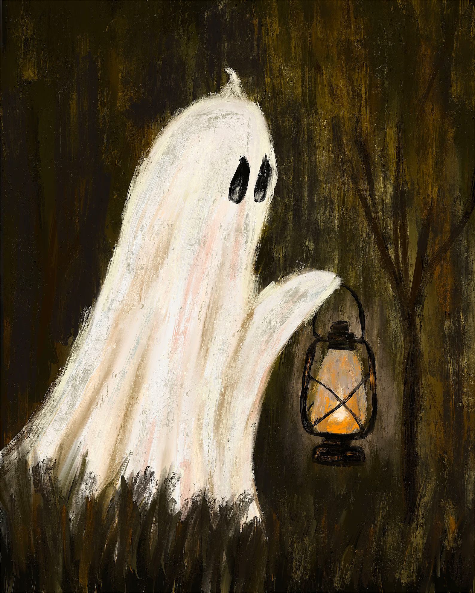 HAROLD Cute Ghost Art Prints PRINTABLE Halloween Wall Art - Etsy | Etsy (US)