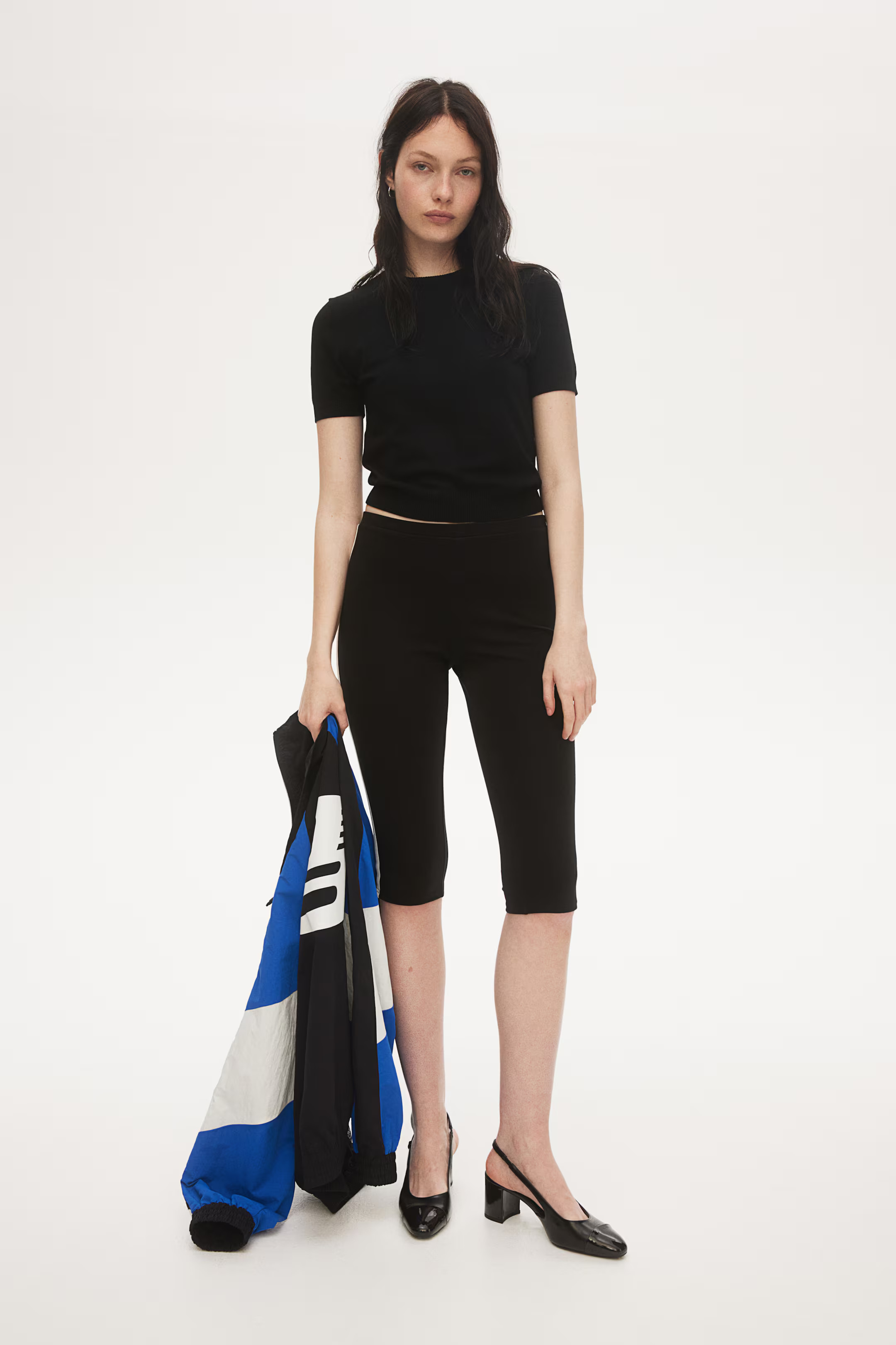Capri Leggings with Side Stripes | H&M (US + CA)