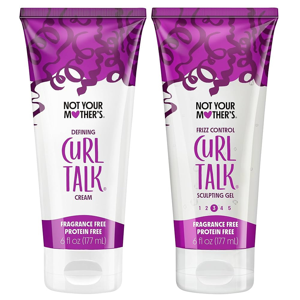 Not Your Mother's Fragrance-Free Curl Talk Sculpting Gel & Defining Cream (2-Pack) - 6 fl oz - Pr... | Amazon (US)