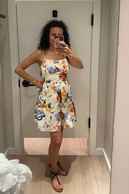 Floral dress for the summer perfect for a bridal shower, wedding shower, baby shower, engagement party and more! Summer dress 
wearing size small 5’3” 117lbs

#LTKsalealert #LTKstyletip #LTKFind