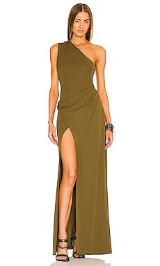 DUNDAS x REVOLVE Crawford Maxi Dress in Khaki Green from Revolve.com | Revolve Clothing (Global)