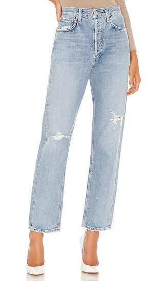 90's Mid Rise Loose Fit in Captured | Revolve Clothing (Global)