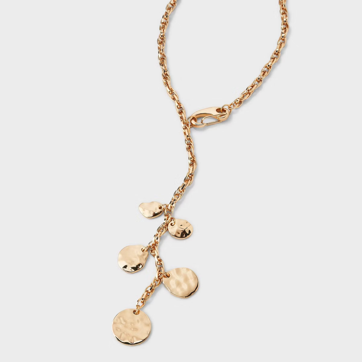 Coin Drop Y-Necklace - Universal Thread™ Gold | Target
