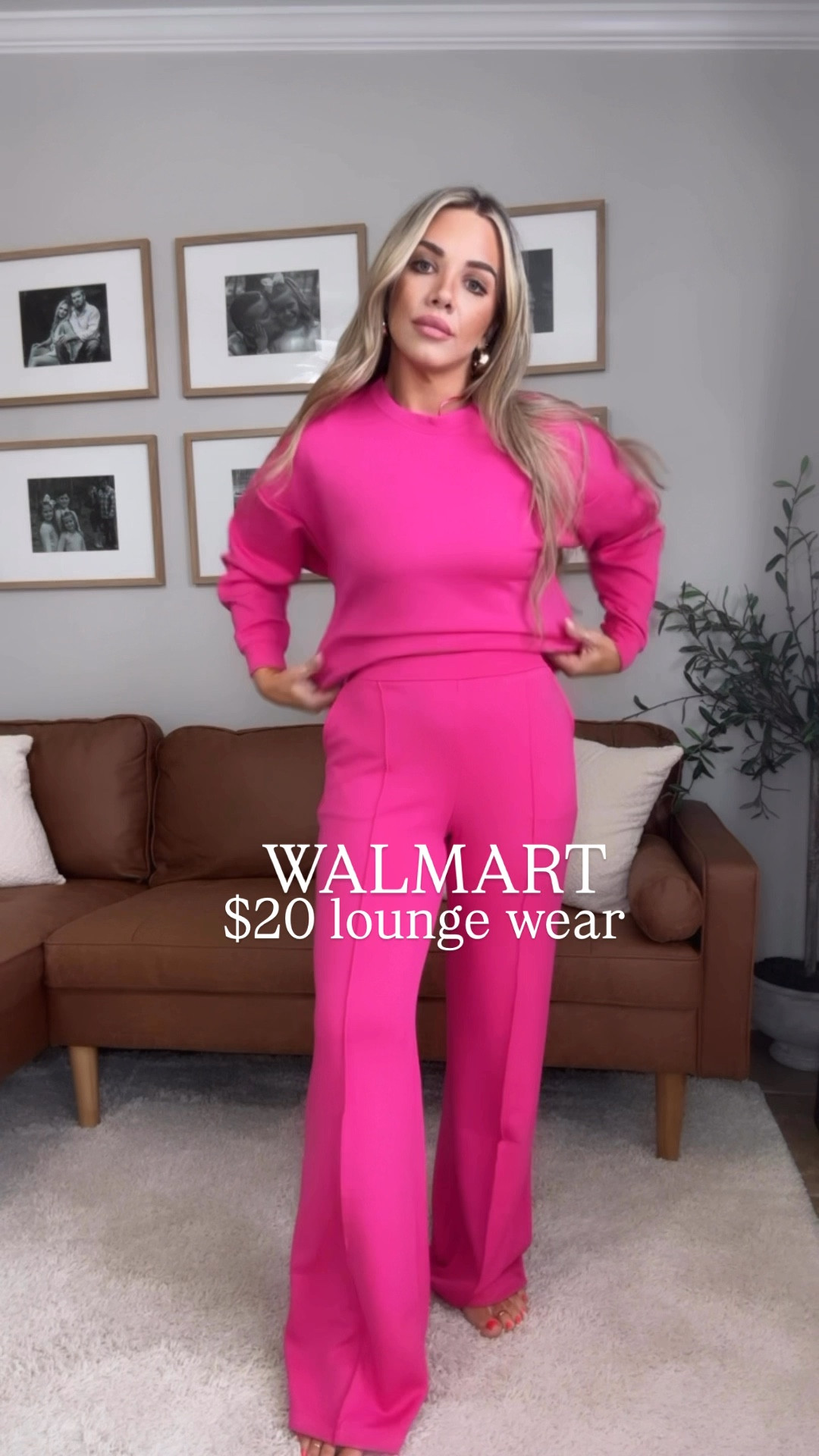 Walmart lounge wear that looks like the designer brand but are Walmart prices!! The material of these pieces are so incredibly soft & comfortable. They fit true to size I’m in a XS in both here which is my true size. Available in so many pretty colors 

#LTKFindsUnder100 #LTKFindsUnder50 #LTKStyleTip