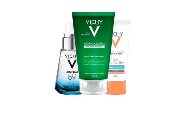 KIT VCH NORMADERM GEL LIMP FACIAL 150G+CAPITAL SOLEIL PROT SOL FACIAL FPS50 COR 4.0 30G+MINÉRAL ... | Beleza Na Web (BR)