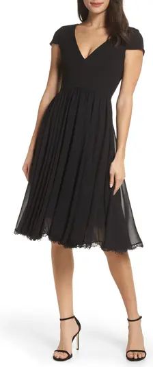 Dress the Population Corey Chiffon Fit & Flare Cocktail Dress | Nordstrom | Nordstrom