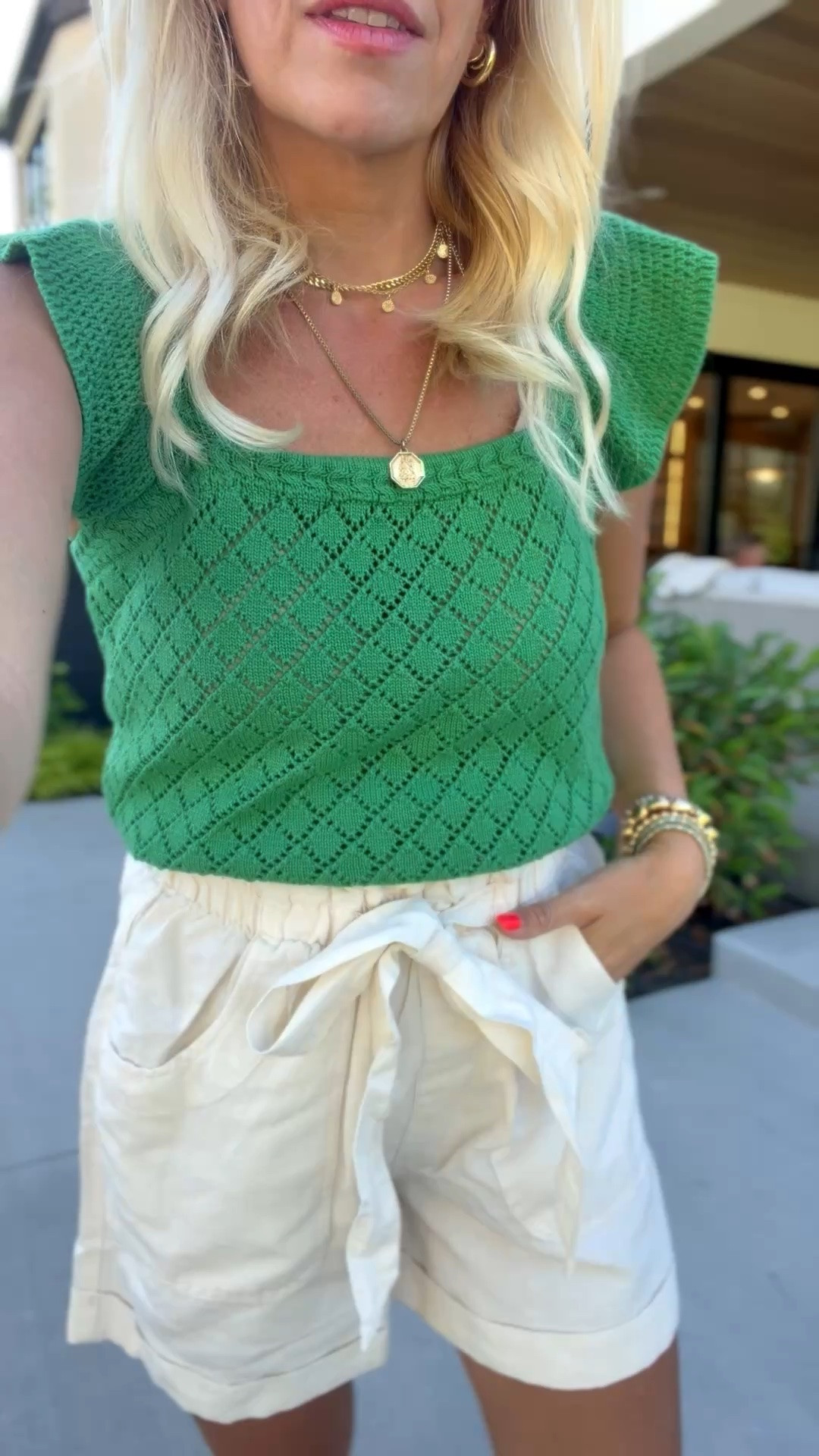 Wearing a size small!