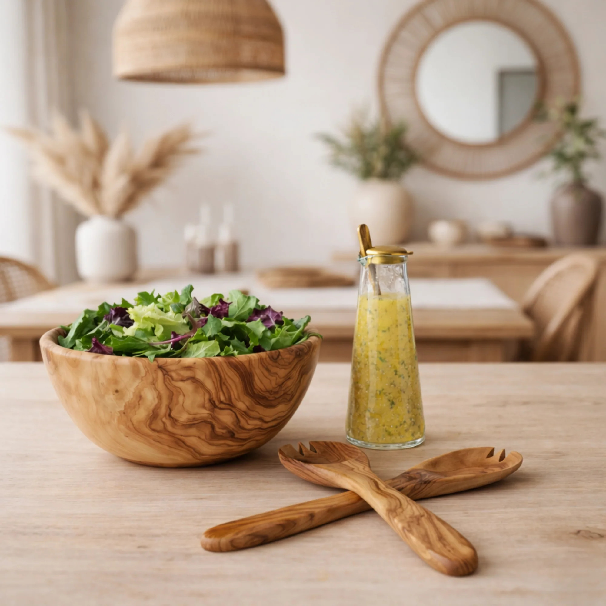 Olive Wood Classic Bowl | Cove Home