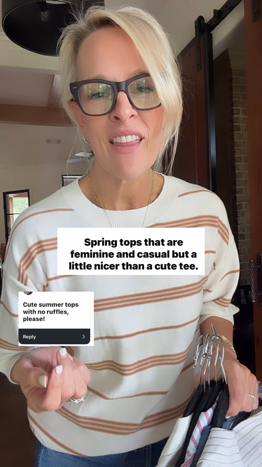 I’ve rounded up 30 cute spring and summer tops, all have some sleeves, so cover your arms in some way 

￼

#LTKootd #LTKOver40 #LTKSeasonal