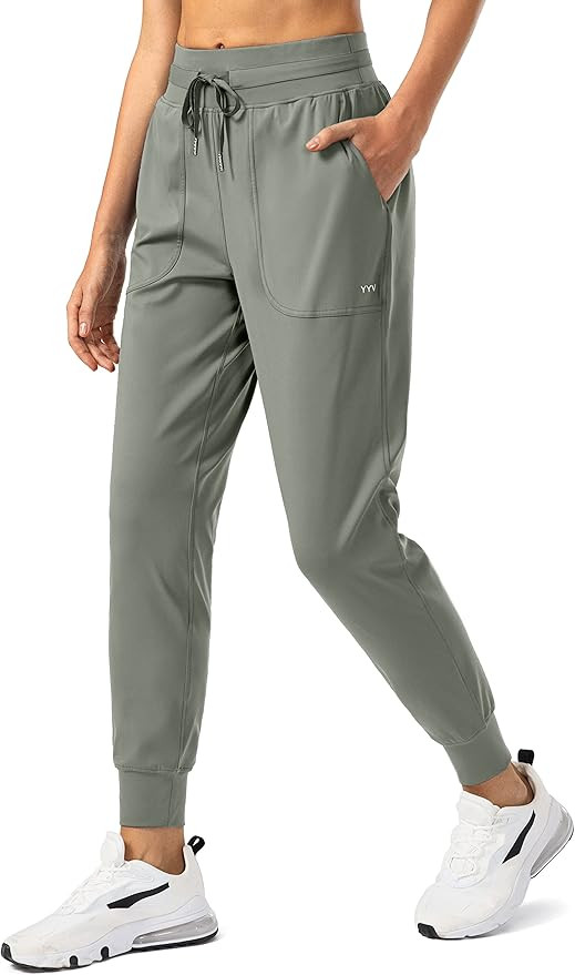 YYV Women's Joggers Pants High Waist Workout Sweatpants for Women Soft Lounging Athletic Jogger w... | Amazon (US)