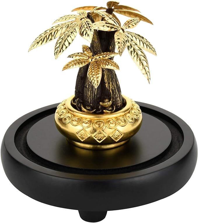 Asklove Fortune Tree Collect Wealth Ornament 24K Gold Foil Crafts Fengshui Decor Lucky Money Tree... | Amazon (US)