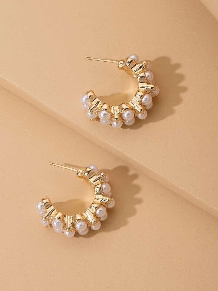 Faux Pearl Decor Earrings | SHEIN