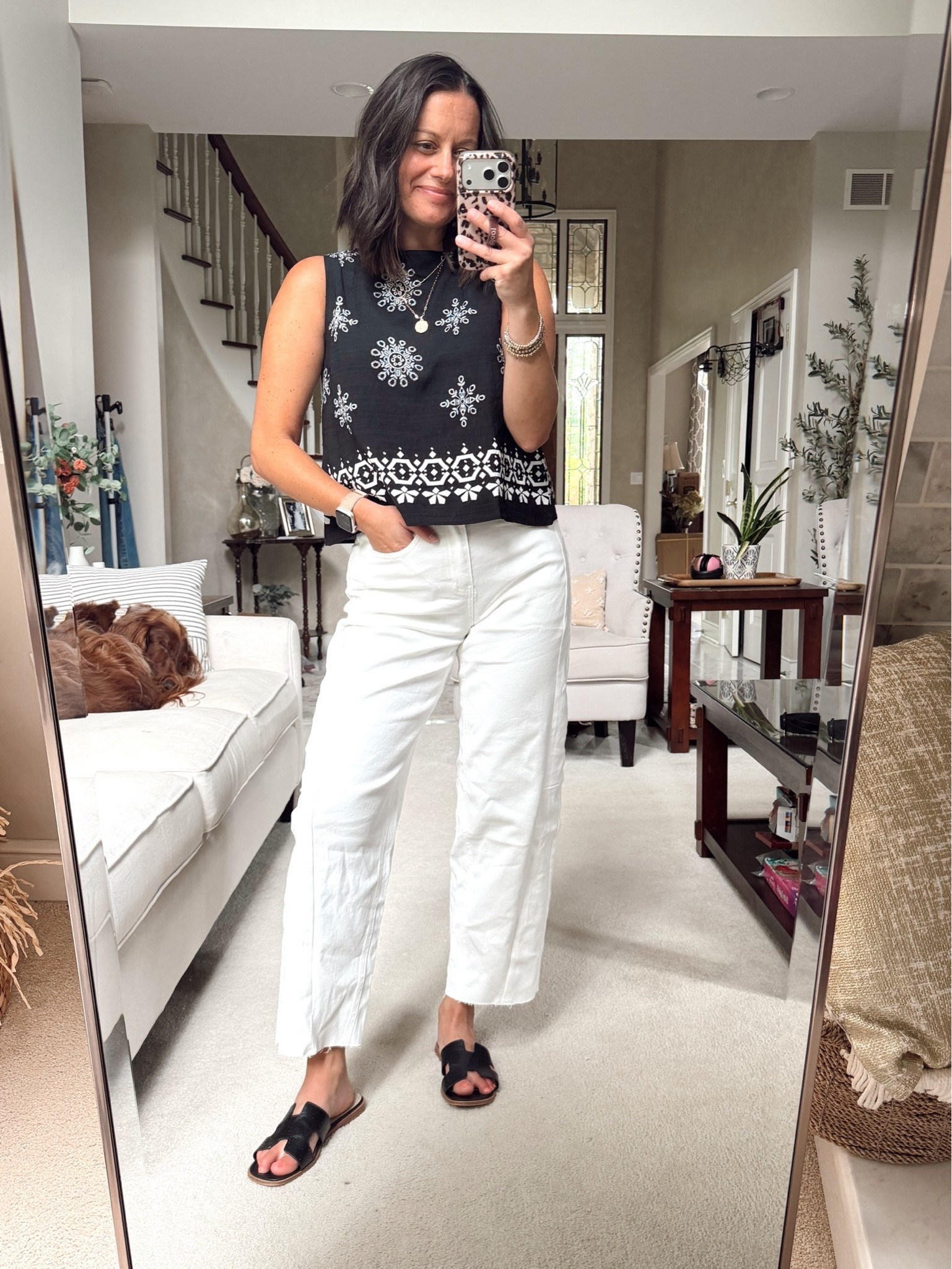 Summer mom outfit idea! Barrel jeans run a tad big! Set runs true to size.

#LTKootd #LTKmomlife #LTKOver40