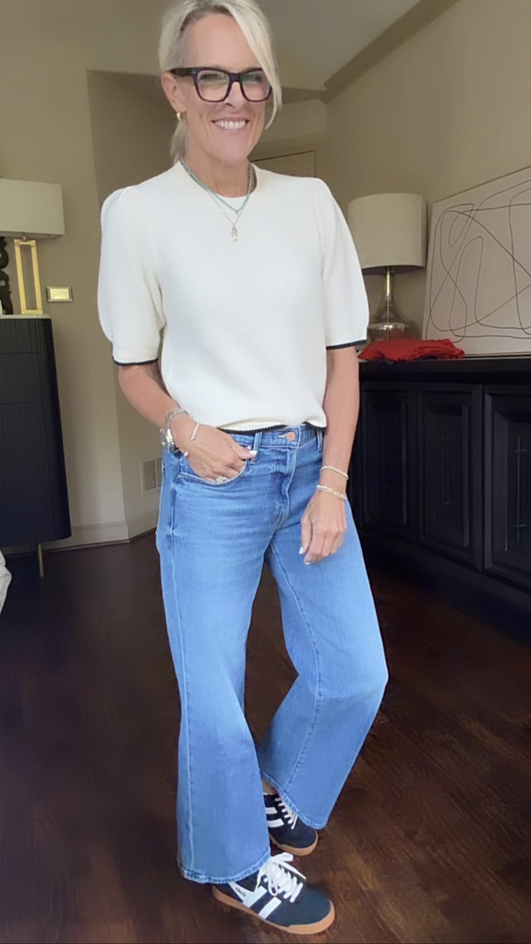 Nordstrom anniversary sale items I’m loving 

Sweater - sized up one size 2, a medium 
Necklace - $50 
Will be $78 after the sale ends

Great gift ￼￼￼

#LTKOver40 #LTKSaleAlert #LTKootd