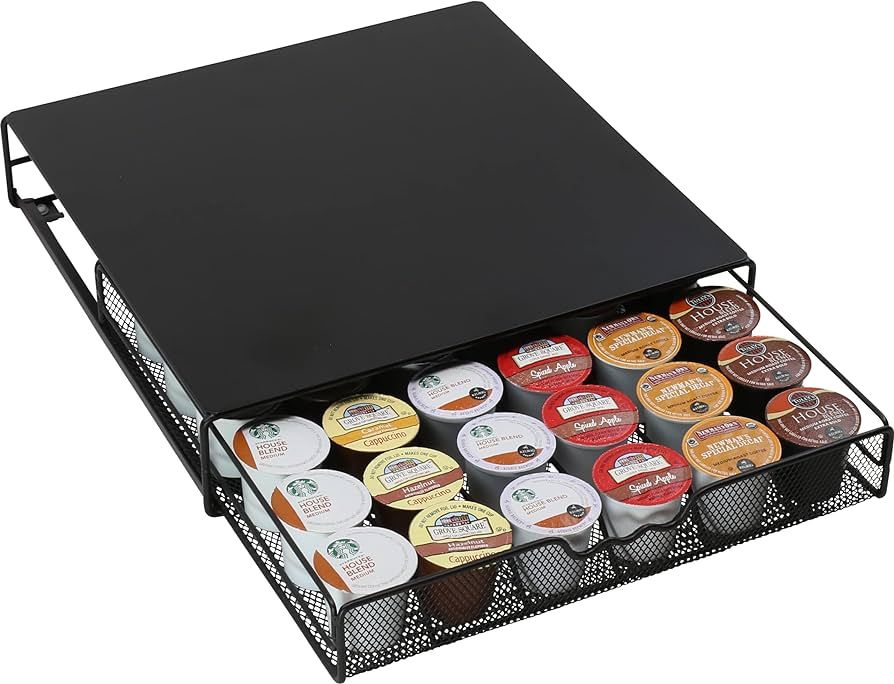 DecoBrothers K-Cup Holder Drawer for 36 Coffee Pods Storage, Black | Amazon (US)
