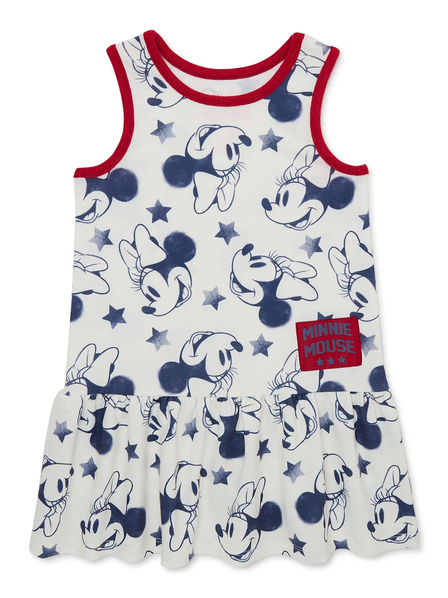 Minnie Mouse Toddler Girl Sleeveless Dress, Sizes 12M-5T | Walmart (US)