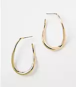 Modern Teardrop Hoop Earrings | LOFT