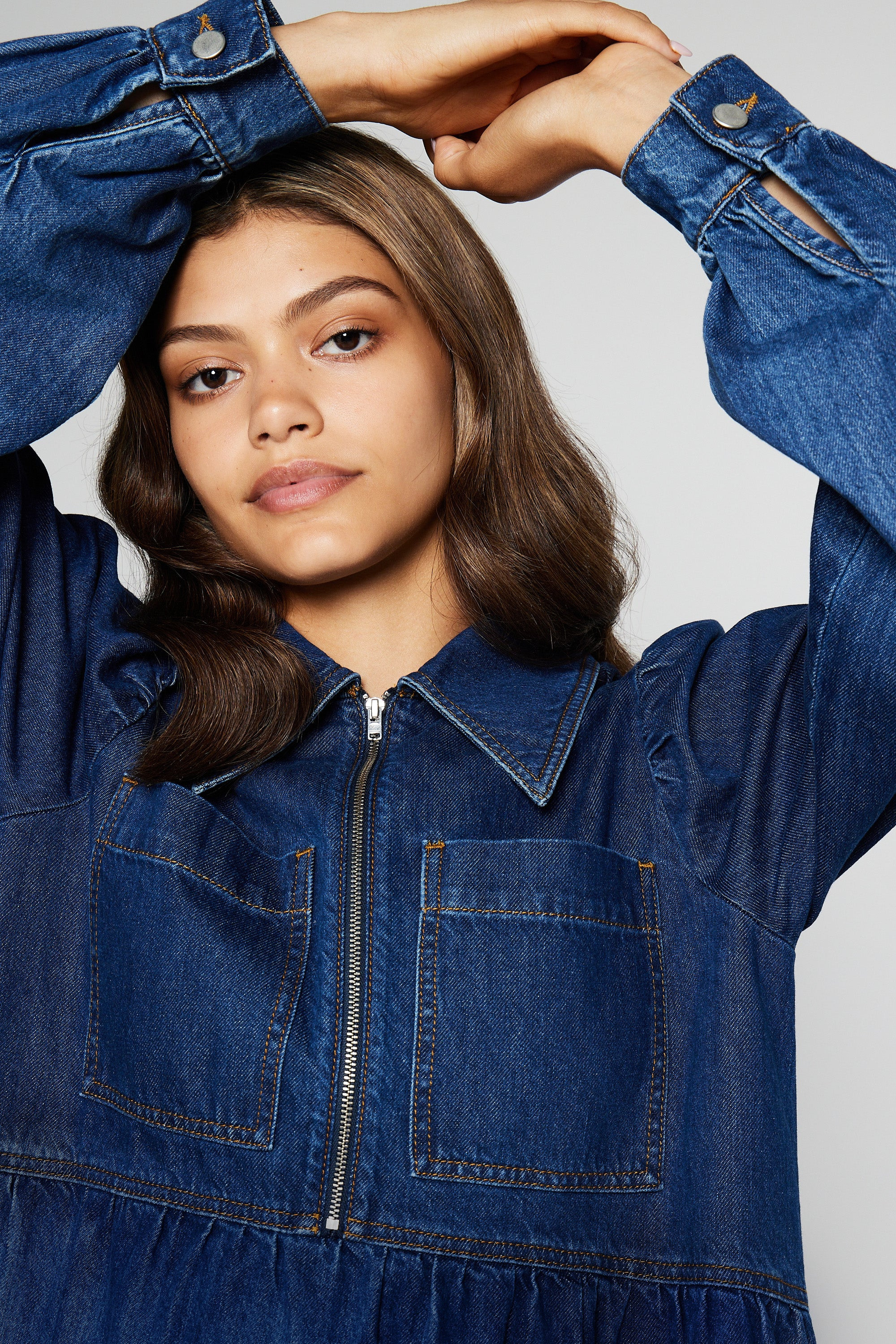 Gabriella Denim Midi Dress | Aligne UK