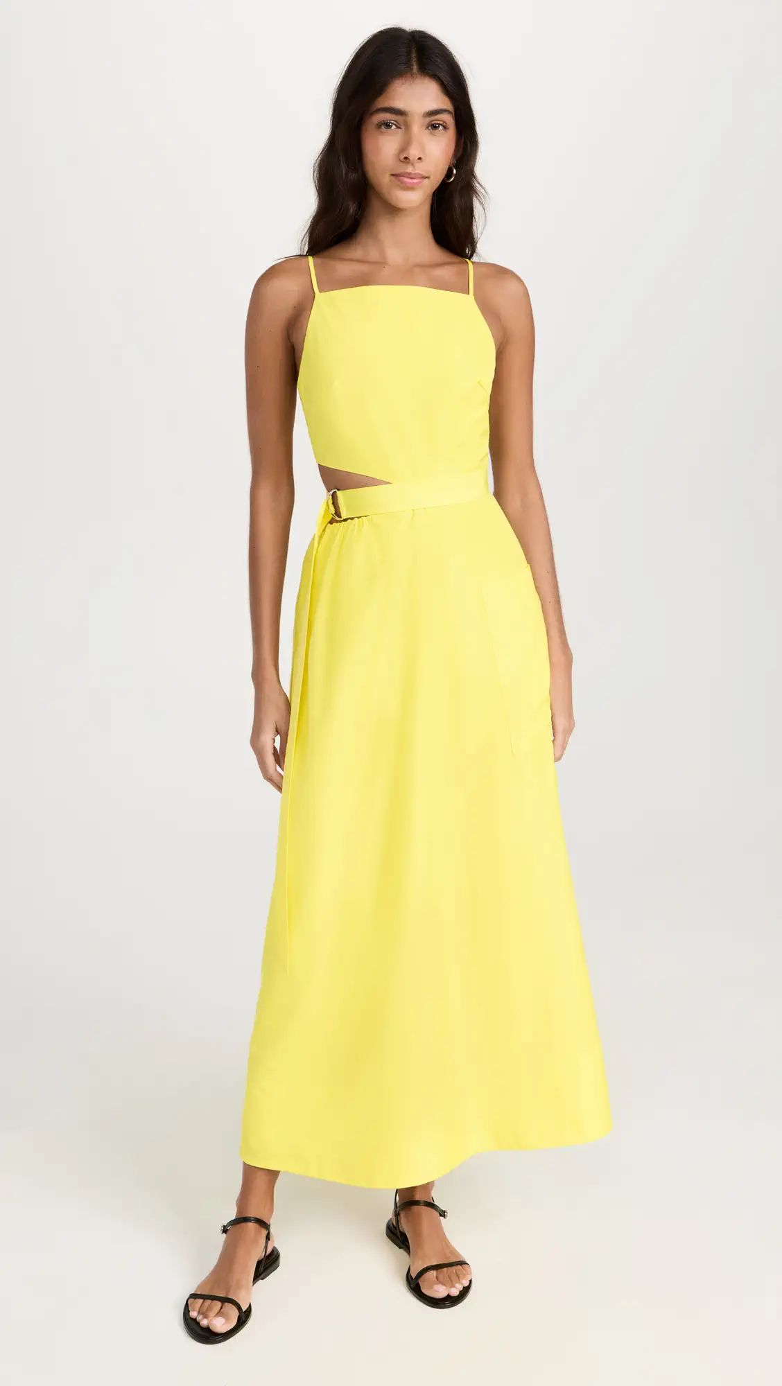 Italian Sporty Nylon Strappy Cut Out Dress | Shopbop
