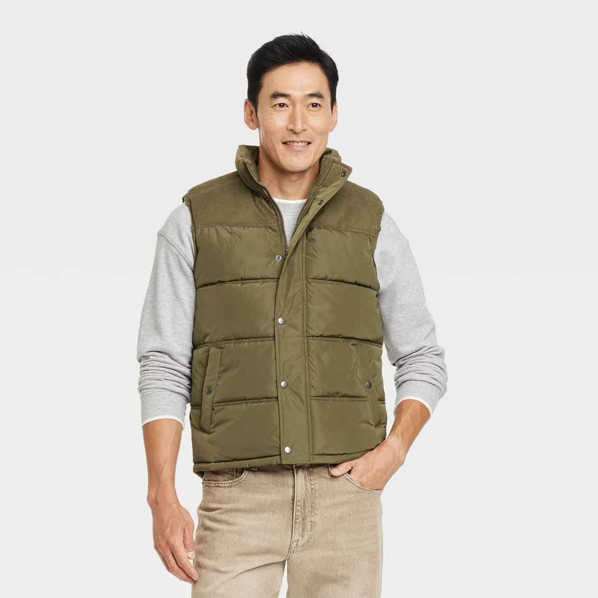Men's Midweight Puffer Jacket - Goodfellow & Co™ | Target