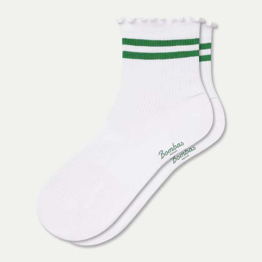 Women's Ruffle Rib Quarter Socks | Bombas