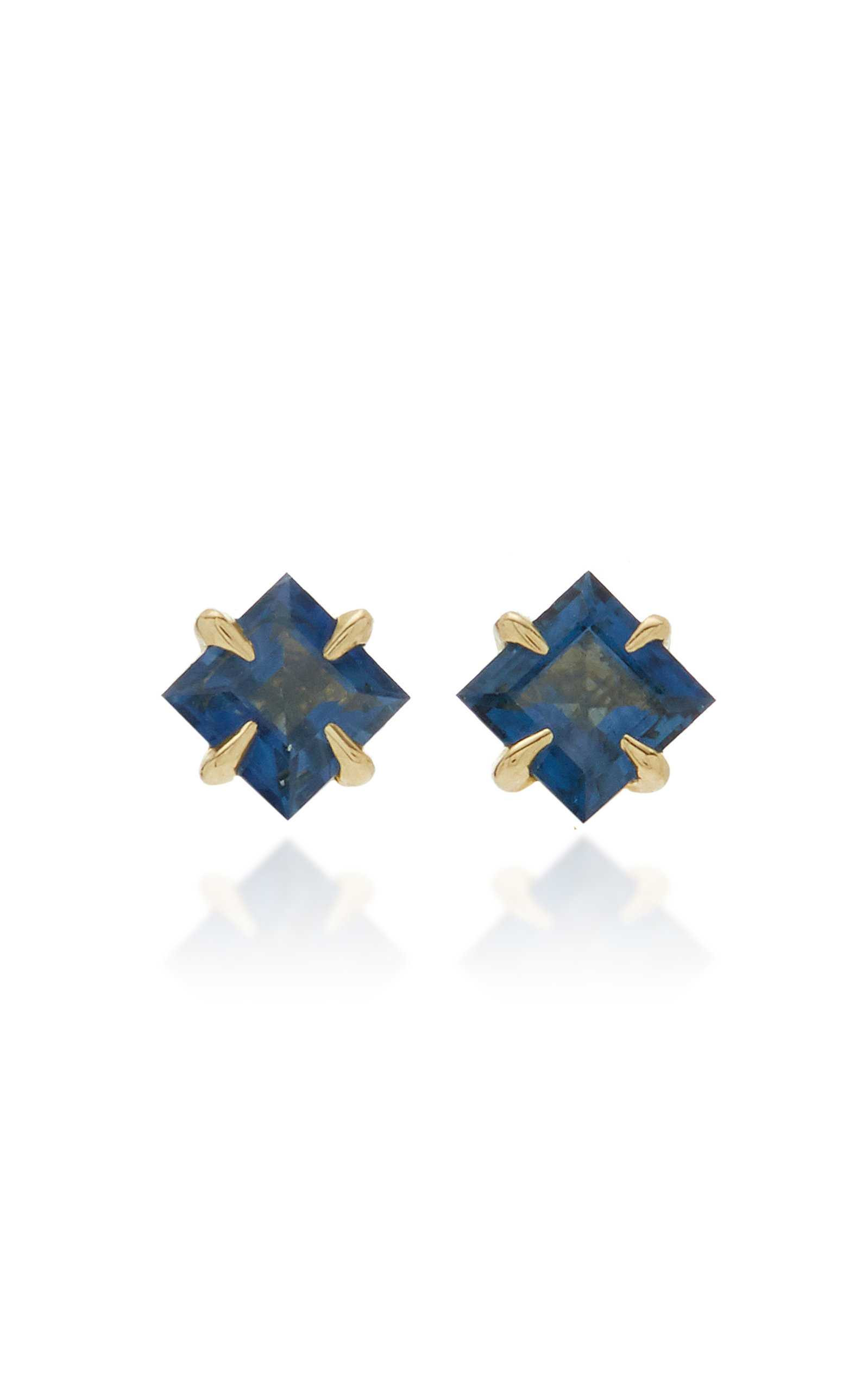 Primary Princess 14K Gold Blue Sapphire Earrings | Moda Operandi (Global)