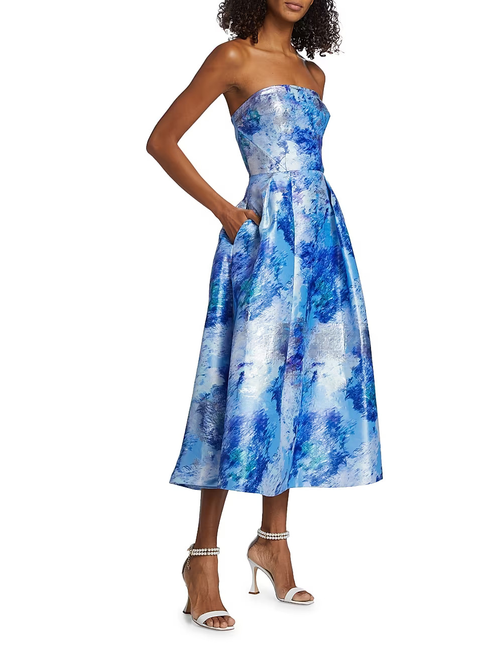 Violet Jacquard Midi-Dress | Saks Fifth Avenue