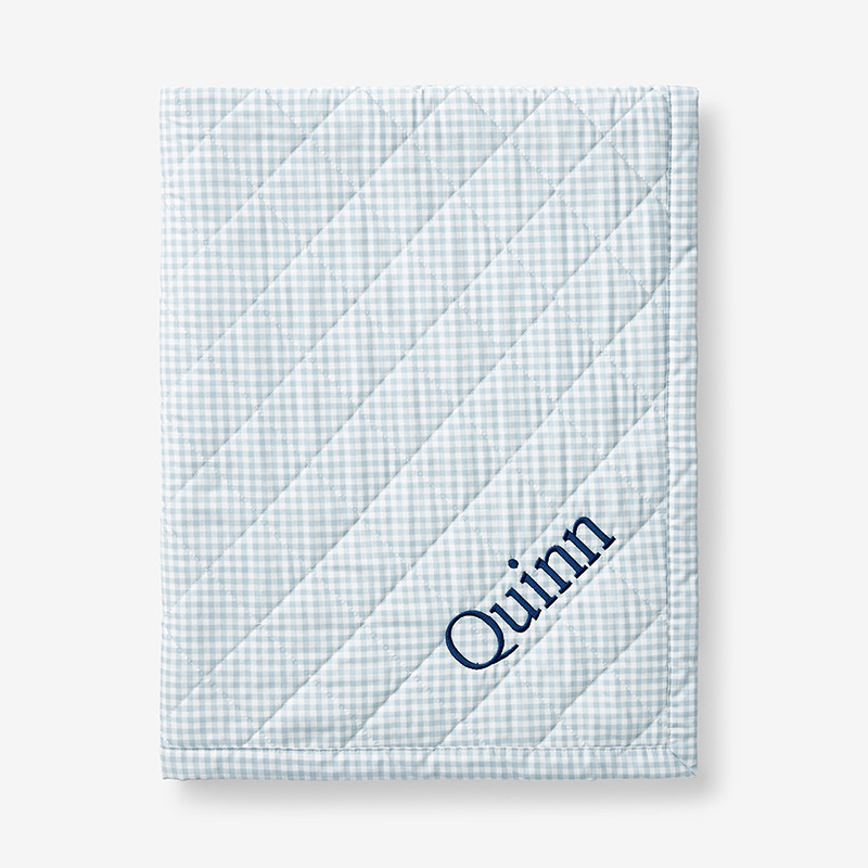 Ditsy Gingham Blue | The Company Store