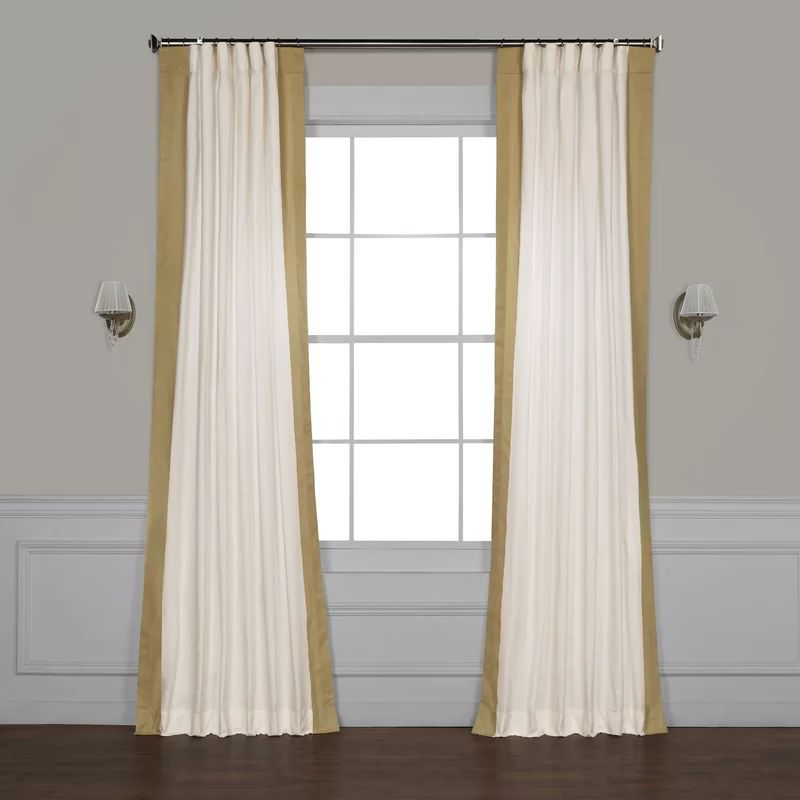 Winsor Cotton Solid Light Filtering Rod Pocket Single Curtain Panel | Wayfair North America