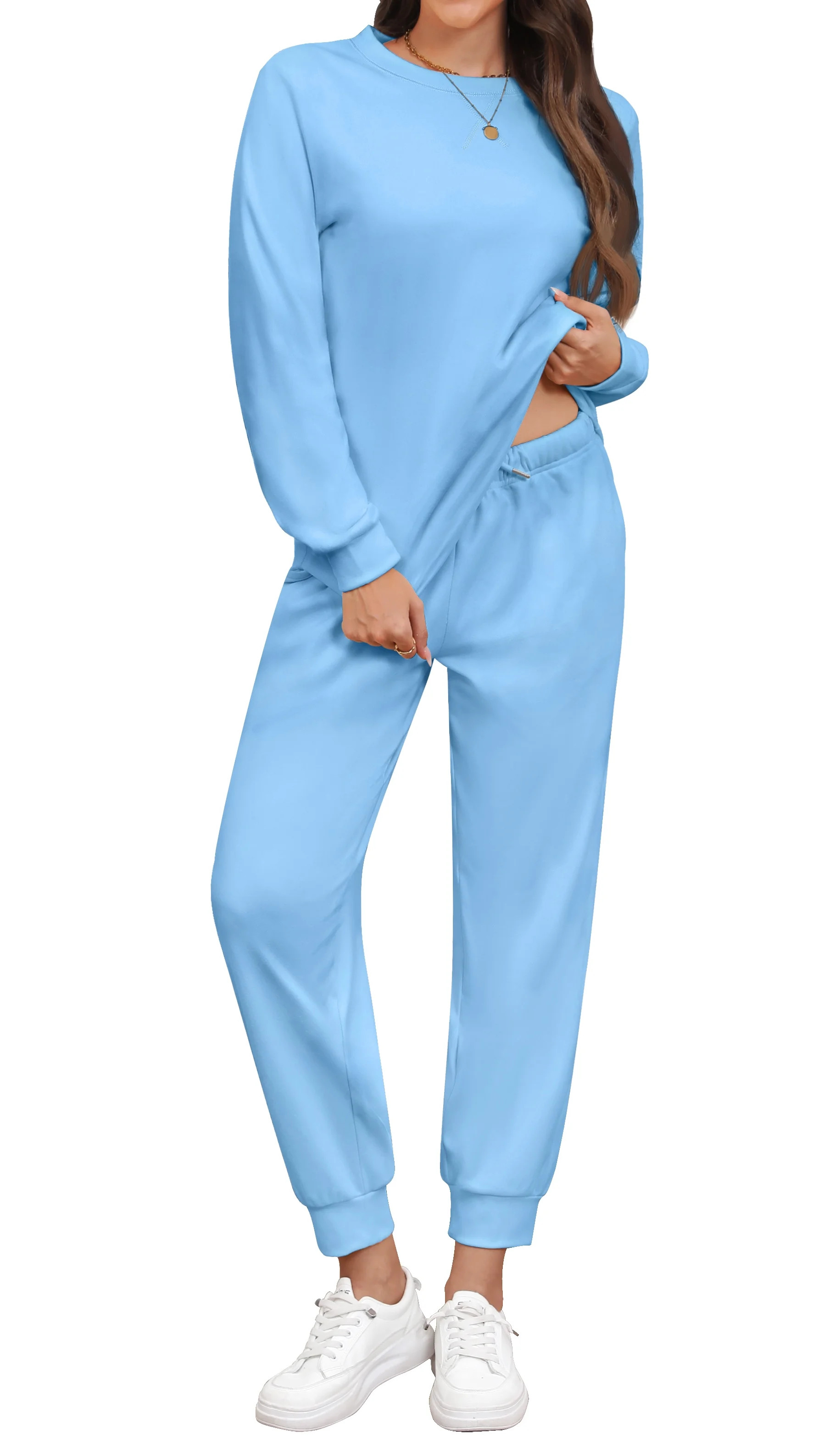 Fantaslook Pajamas Sets for Women Two Piece Sweatshirts Lounge Sets Long Sleeve Tops and Pants wi... | Walmart (US)
