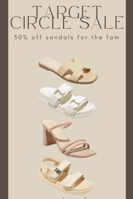 Love these neutral sandals! 

#LTKxTarget