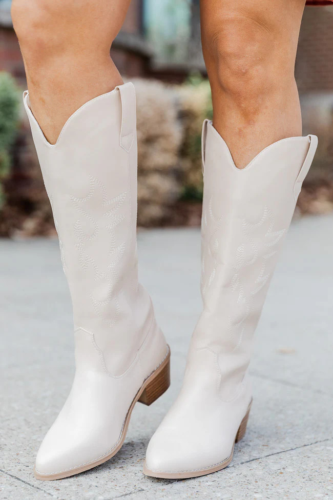 Charlotte Stone Leather Cowboy Boots SALE | Pink Lily