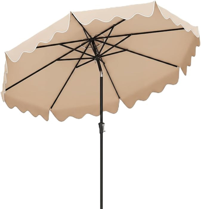 Tangkula 9Ft Patio Umbrella with Crank, 2-Tier Outdoor Umbrella with Push Button Tilt, Sun-Protec... | Amazon (CA)