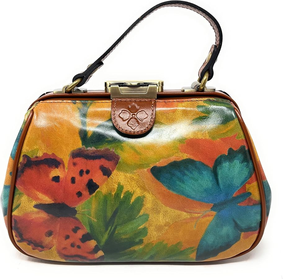 Patricia Nash Gracchi Satchel Leather Handbag Purse | Amazon (US)