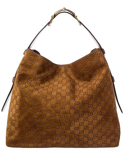 Beatrix Large GG Suede & Leather Tote | Gilt & Gilt City