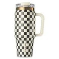 Thyme & Table 32oz Tumbler with Handle, Dual Straw Lid, Stainless Steel Double Wall Insulated, Cr... | Walmart (US)
