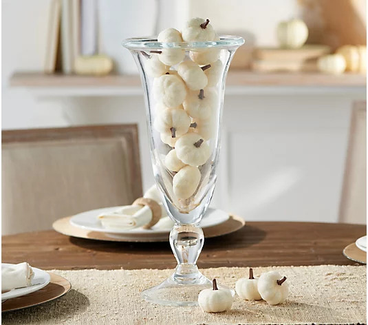 20-Piece Beaded Decorative Mini Pumpkins by Valerie | QVC