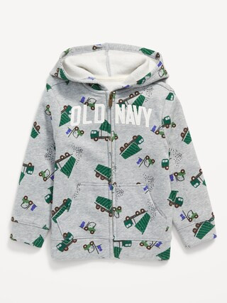 Logo-Graphic Zip-Front Hoodie for Toddler Boys | Old Navy (US)