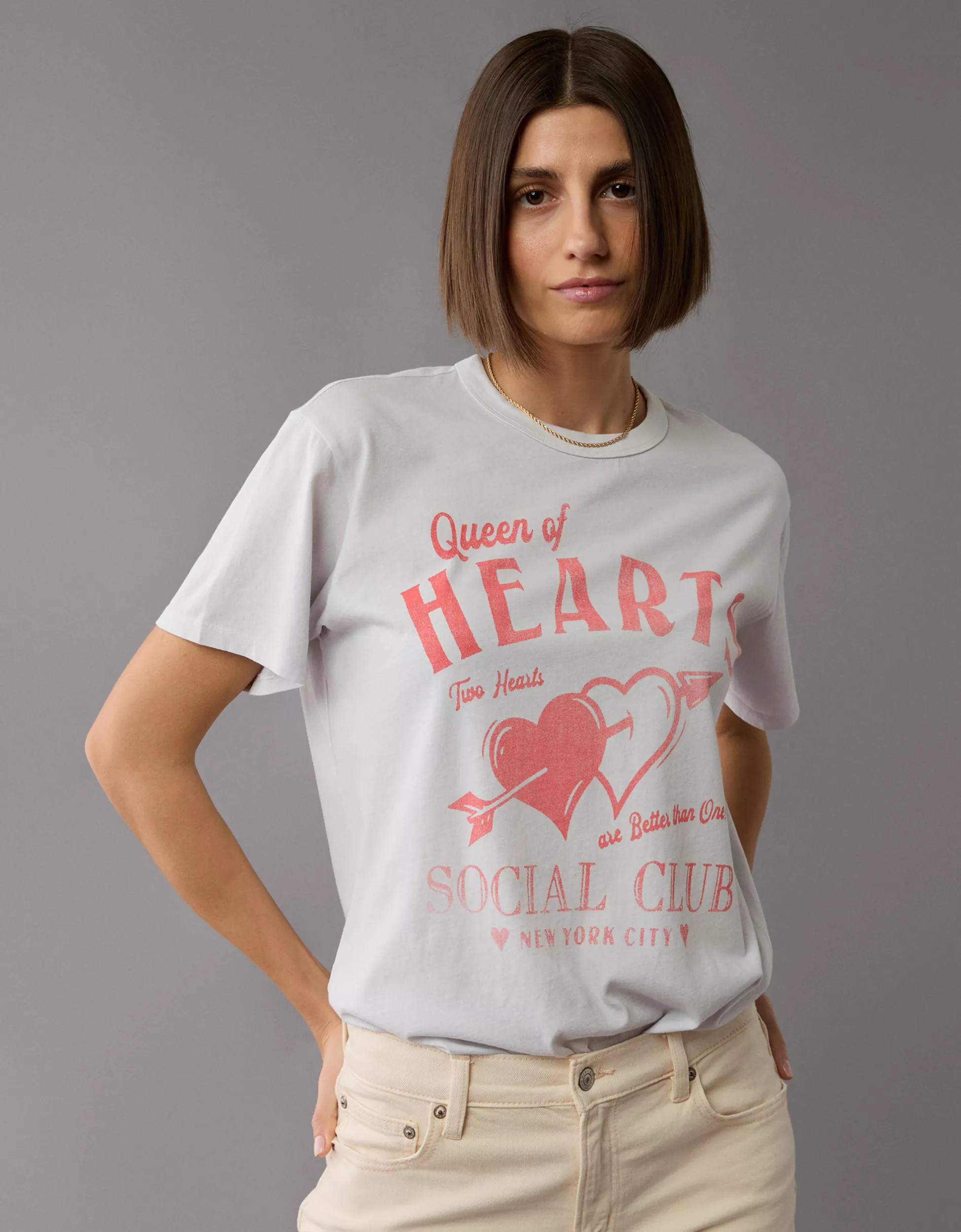 AE Oversized Valentine's Day Graphic T-Shirt | American Eagle Outfitters (US & CA)