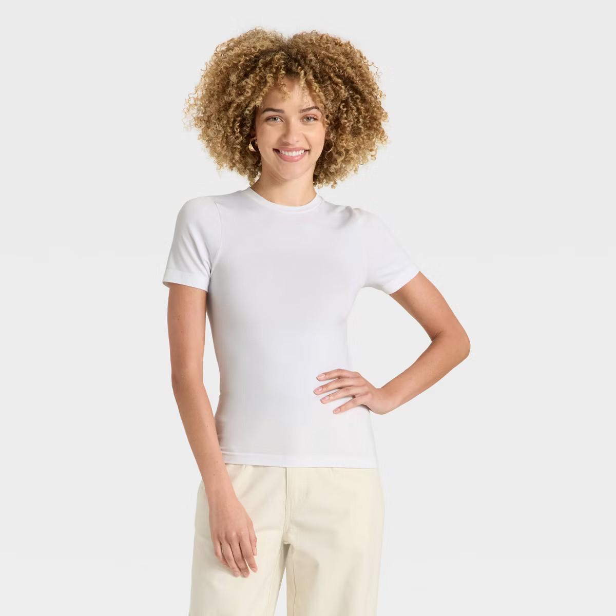 Women's Slim Fit Seamless Short Sleeve T-Shirt - A New Day™ | Target